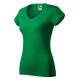 Malfini 162 Fit V-neck női póló fűzöld színben
