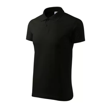   Malfini 202 Single J. galléros férfi póló fekete színben