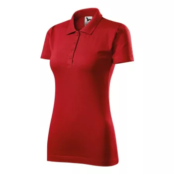 Malfini 223 Single J. galléros női póló piros színben