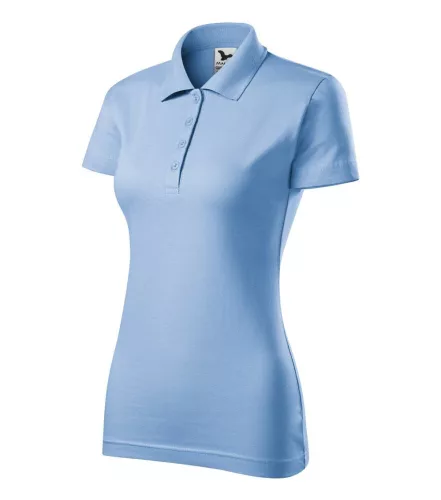 Malfini 223 Single J. galléros női póló égszínkék színben