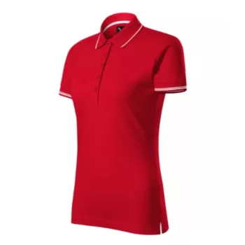   Malfini 253 Perfection plain galléros női póló F1 piros színben