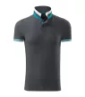 Malfini 256 Collar Up galléros férfi póló light anthracite színben
