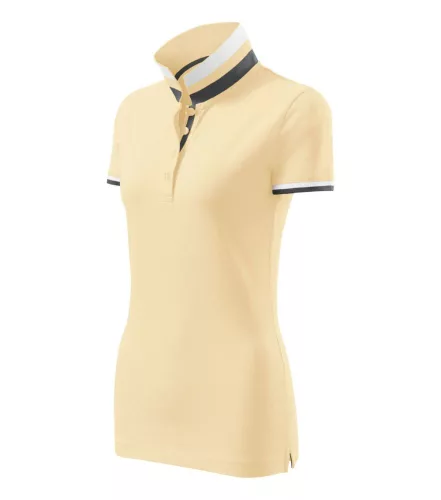 Malfini 257 Collar Up galléros női póló bourbon vanilla színben