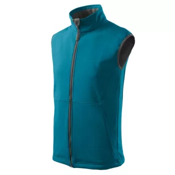   Malfini 517 Vision férfi softshell mellény sötét türkiz színben
