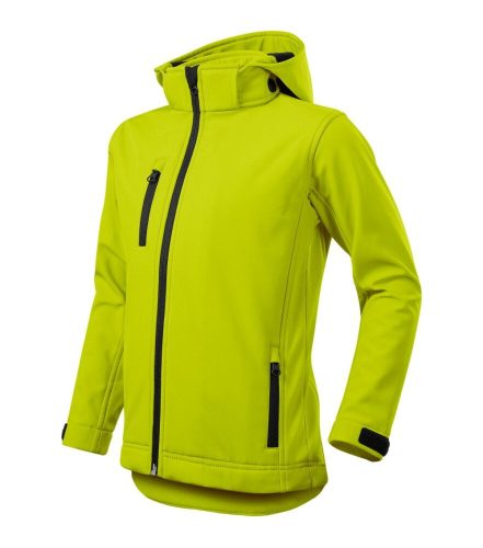 Malfini 535 Performance gyerek softshell kabát lime színben