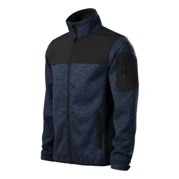   Rimeck 550 Casual férfi softshell kabát kötött melanzs kék színben
