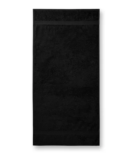 Malfini 903 Terry Towel unisex törölköző fekete 50 x 100 cm