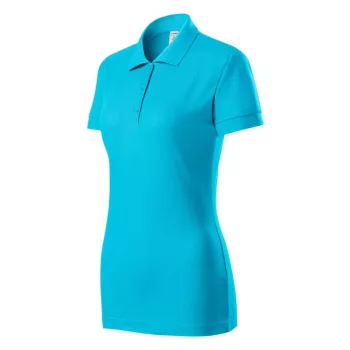 Piccolio P22 Joy galléros női póló türkiz színben