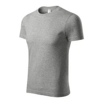   Piccolio P73 Paint unisex póló sötétszürke melírozott színben