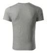 Piccolio P73 Paint unisex póló sötétszürke melírozott színben