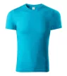 Piccolio P73 Paint unisex póló türkiz színben