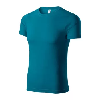 Piccolio P73 Paint unisex póló petrol kék színben