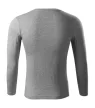 Piccolio P75 Progress LS unisex póló sötétszürke melírozott színben