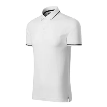   Malfini 251 Perfection plain galléros férfi póló fehér színben