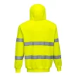 Portwest B305 HI-VIS munkavédelmi kapucnis pulóver sárga színben
