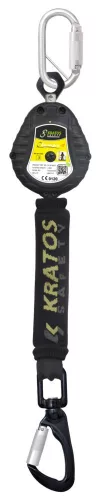 Kratos visszahúzható zuhanásgátló + karabíner - 1,8m