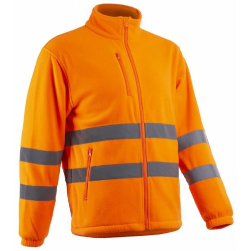 Coverguard Ritto polár HV munkavédelmi pulóver fluo narancs színben