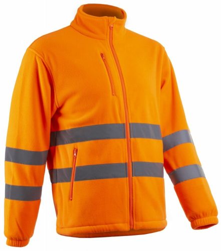 Coverguard Ritto polár HV munkavédelmi pulóver fluo narancs színben
