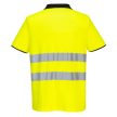 Portwest PW212 Hi-Vis munkavédelmi póló sárga/fekete színben