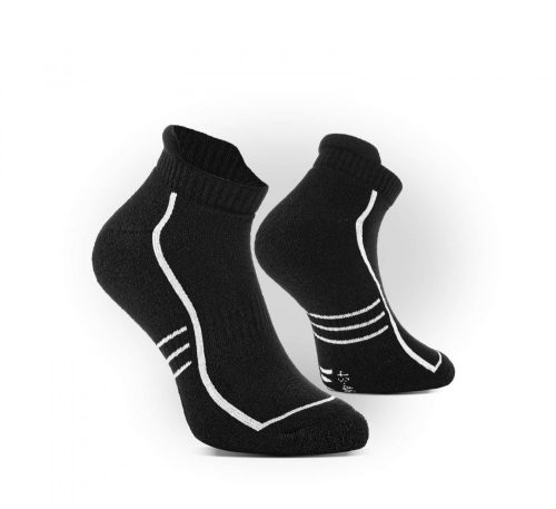 VM Footwear Coolmax rövidszárú fekete zokni (8008)