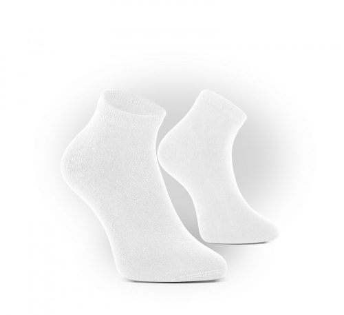 VM Footwear Bamboo medical rövidszárú fehér színű antibakteriális zokni (8011)