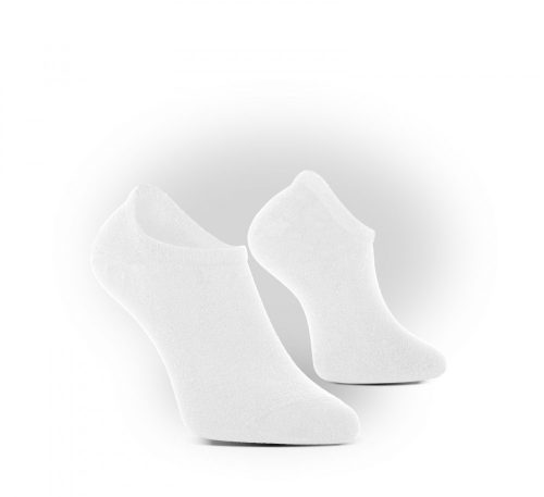 VM Footwear Bamboo medical fehér színű antibakteriális titokzokni (8012)