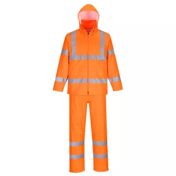   Portwest H448 Packaway munkavédelmi jólláthatósági esőruha narancs színben