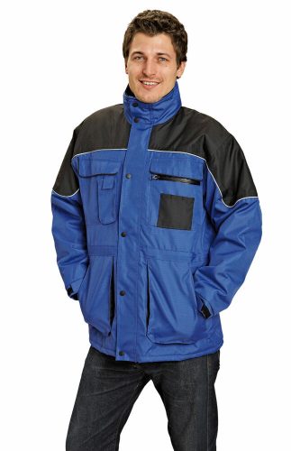 Cerva Ultimo vízhatlan munkavédelmi kabát kék/fekete színben