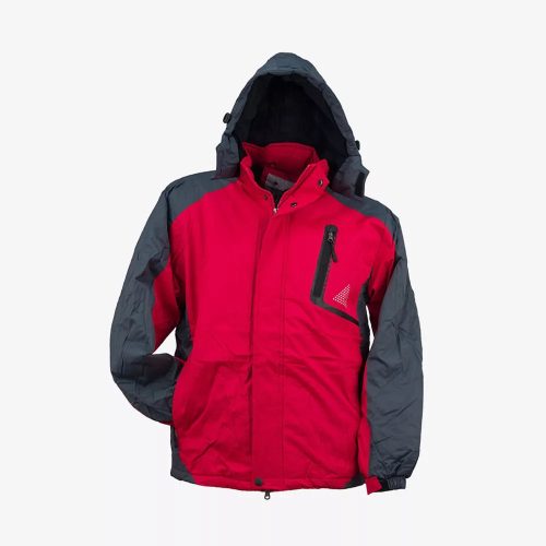 Urgent Y-263 melegen bélelt téli munkavédelmi kabát piros/fekete színben