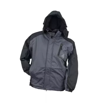   Urgent Y-263 melegen bélelt téli munkavédelmi kabát szürke/fekete színben