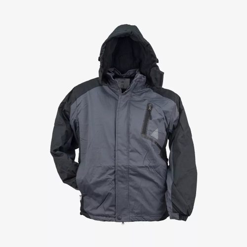 Urgent Y-263 melegen bélelt téli munkavédelmi kabát szürke/fekete színben