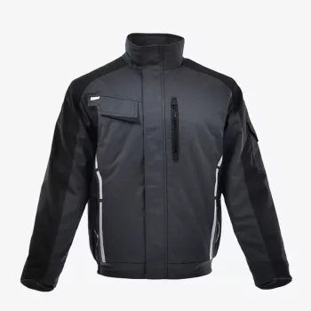   Sara Standard Winter rövid bélelt kabát sötétszürke/fekete színben