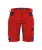 Dassy Axis női bermuda piros/fekete színben