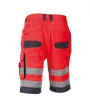 Dassy Lucca munkavédelmi bermuda fluo piros/szürke színben