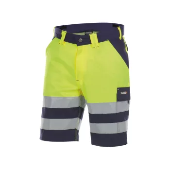 Dassy Venna munkavédelmi bermuda navy/sárga színben