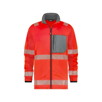   Dassy Camden munkavédelmi jól láthatósági dzseki piros/szürke színben