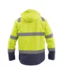 Dassy Malaga munkavédelmi jól láthatósági softshell dzseki sárga/navy színben