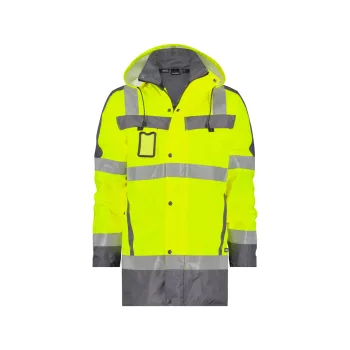   Dassy Limasol munkavédelmi jól láthatósági télikabát sárga/szürke színben