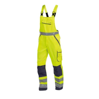   Dassy Malmedy munkavédelmi jól láthatósági kantáros nadrág sárga/navy színben