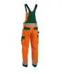 Dassy Toulouse munkavédelmi jól láthatósági kantáros nadrág narancs/zöld színben
