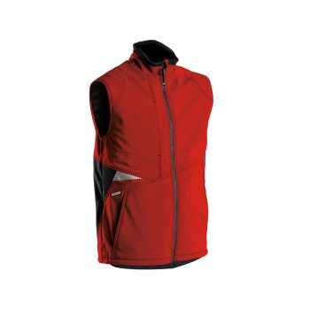   Dassy Fusion munkavédelmi softshell mellény piros/fekete színben