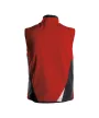 Dassy Fusion munkavédelmi softshell mellény piros/fekete színben