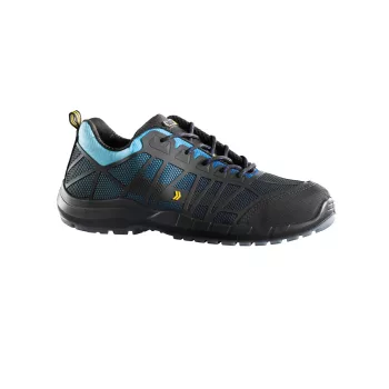  Dassy Nox munkavédelmi félcipő ESD S3 azúrkék/fekete színben