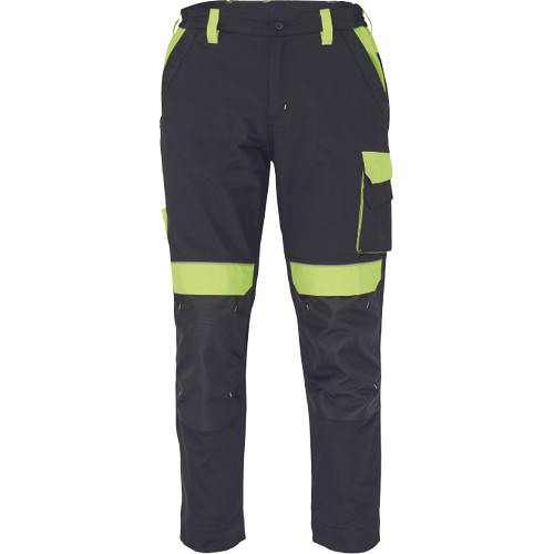 Cerva Max Vivo munkavédelmi nadrág fekete/sárga színben