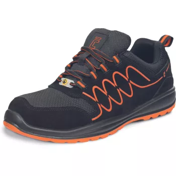   Cerva Raven Sporty ESD munkavédelmi félcipő narancssárga színben S1P