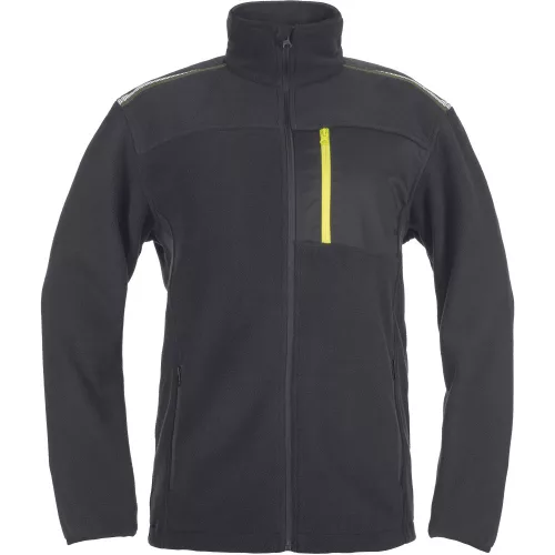 Cerva Emerton STR polár pulóver fekete/sárga színben