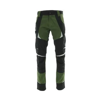   Sara Cottonflex munkavédelmi derekas nadrág fekete/zöld színben