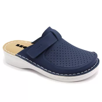 Leon V263 Comfort női bőr klumpa kék színben