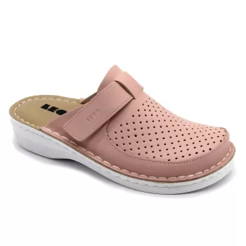Leon V263 Comfort női bőr klumpa rose színben