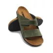 Leon 4704 Comfort férfi bőr papucs zöld színben